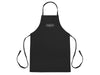 Black apron with a white embroidered Fulton Fish Market Logo
