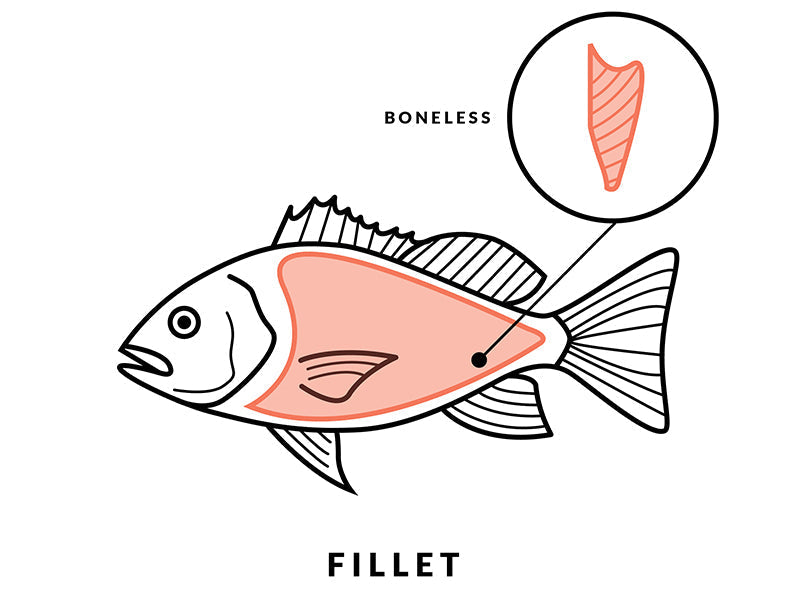 Boneless Fillet Diagram