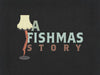 Close Up of Illustration A Fishmas Story T-Shirt in Heather Black