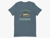 Fun, Old Fashioned Family Fishmas T-Shirt in Heather Slate