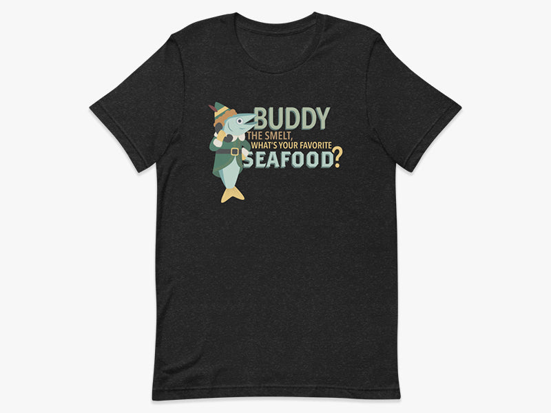 Buddy the Smelt T-Shirt in Black Heather