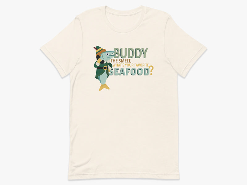 Buddy the Smelt T-Shirt in Vintage White