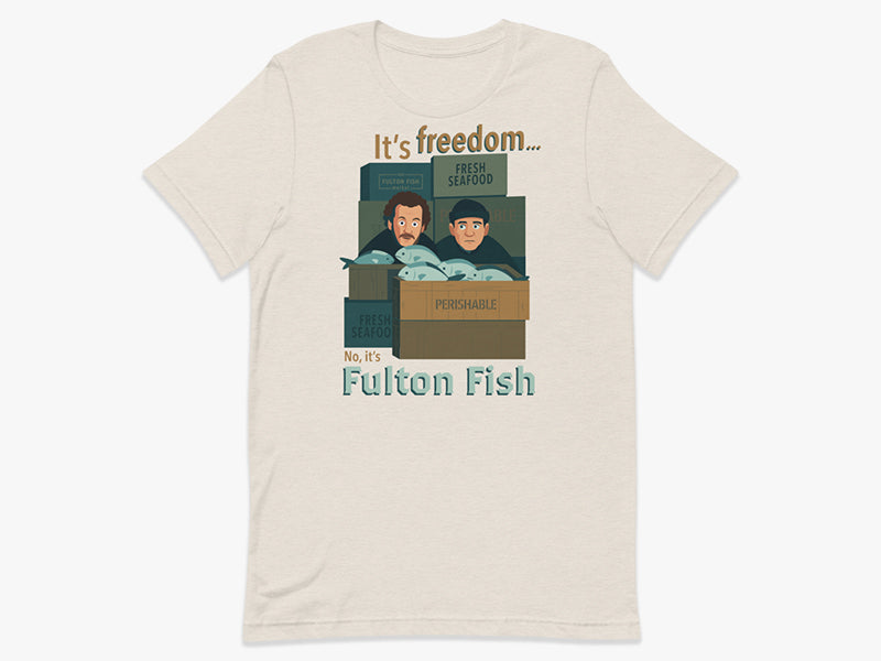 No, It's Fulton Fish T-Shirt in Heather Dust