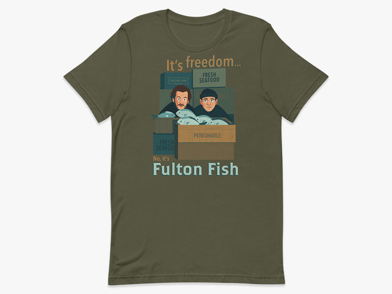 No, It's Fulton Fish T-Shirt in Military Green