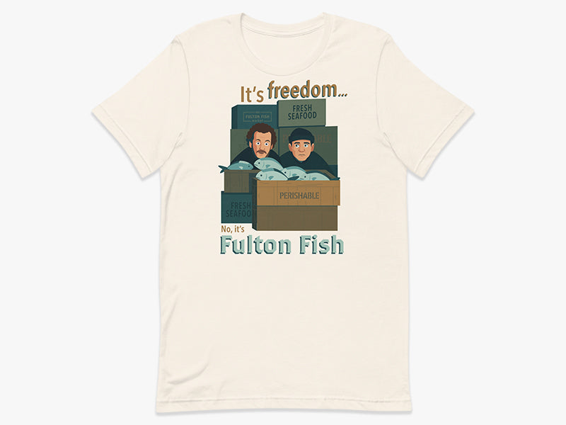 No, It's Fulton Fish T-Shirt in Vintage White