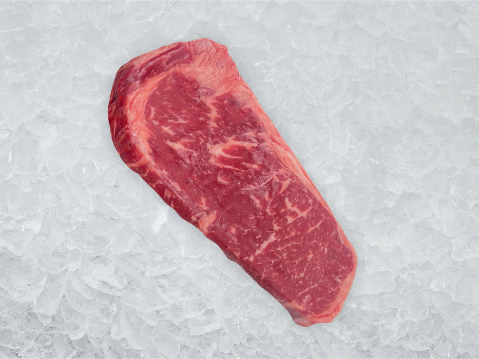 Pat LaFrieda Prime Boneless New York Strip on Ice