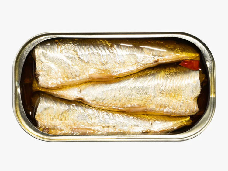 Fishwife Sardines with Hot Peppers Open Tin