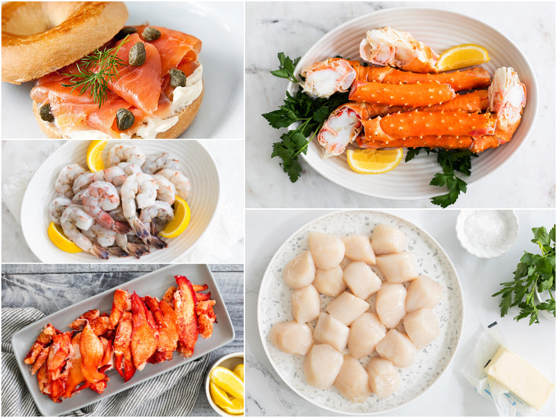 New York City Seafood Spread Bundle Collage