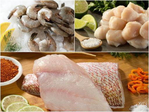 Just for Two Seafood Bundle Collage