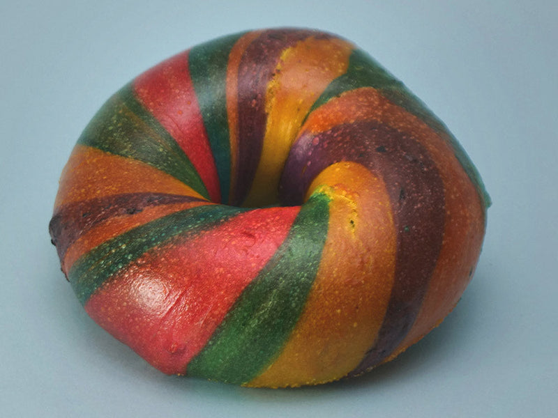 Single Rainbow Bagel