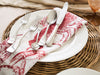 Red Lobster Dinner Napkin on Plate with Silverware