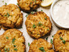 Cooked Crab Cakes with Lemon and Parsley