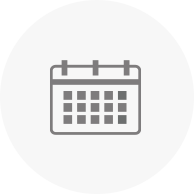 Calendar icon on a white background