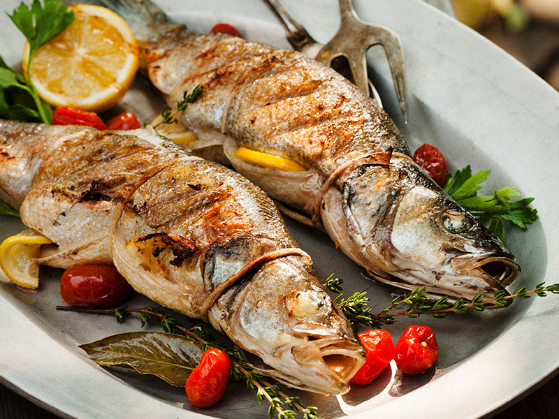 Grilled Stuffed Branzino