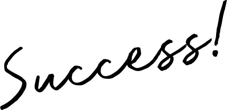 Success script in black
