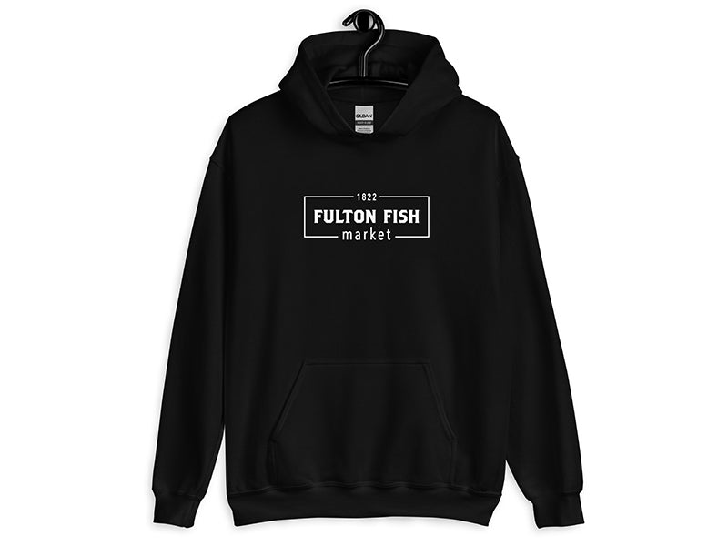Fulton Fish Market Black Hoodie Sweatshirt