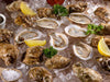 Beau Soleil Oysters on Bed of Ice with Lemon Wedges