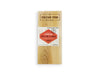 Western Red Cedar Grilling Plank with Label on White Background
