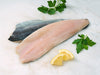 Rainbow Trout Fillets on Light Surface with Lemon and Herbs