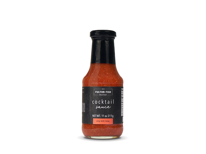 Fulton Fish Market Cocktail Sauce Bottle on White Background