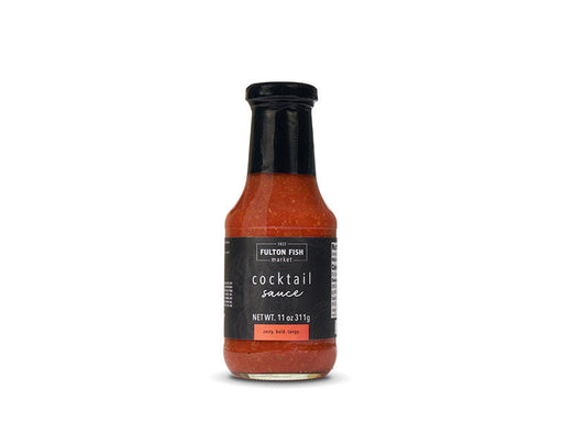 Fulton Fish Market Cocktail Sauce Bottle on White Background