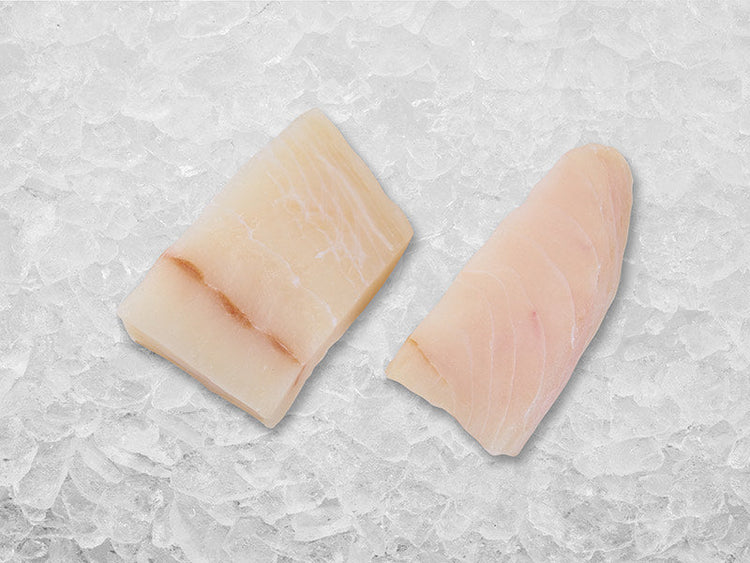 Pacific Halibut Portions on Ice