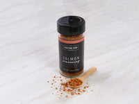 Fulton Fish Market Salmon Seasoning on Small Wooden Spoon