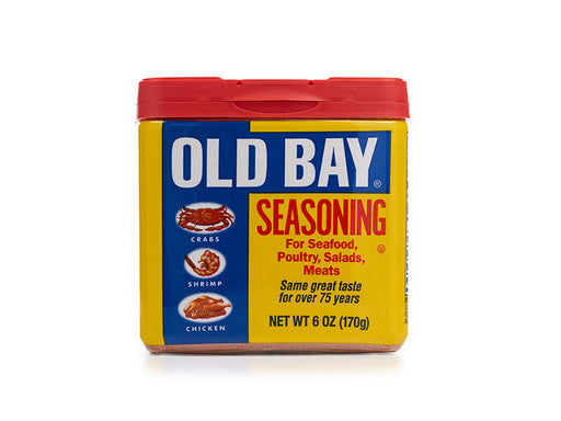 Old Bay Seasoning on White Background