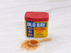 Old Bay Seasoning on Small Wooden Spoon