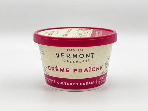 Vermont Creamery Crème Fraîche Tub on White Background