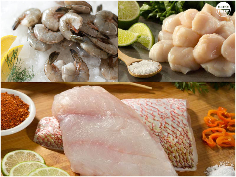 Just for Two Seafood Bundle Collage