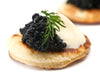 Blinis with Black Caviar